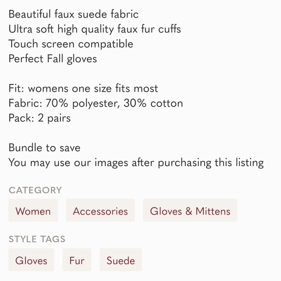 Women's gloves. - Picture 5 of 5